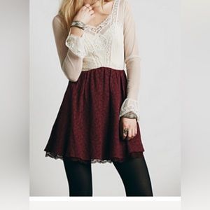 Free people Victoria lace mini dress